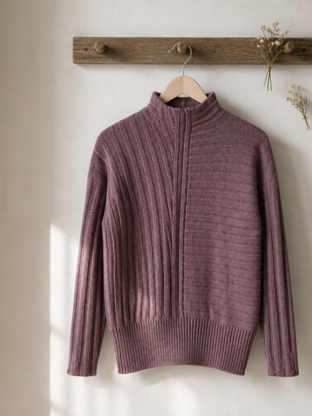 The Fifth Label Dust Pink Mock-Neck Sweater Size S